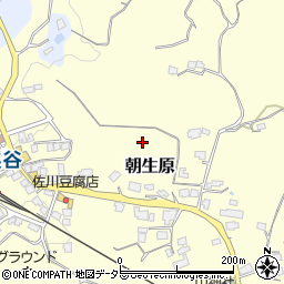 千葉県市原市朝生原周辺の地図