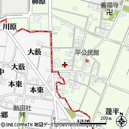 愛知県一宮市玉野平1189周辺の地図