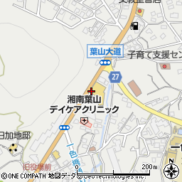 京急ストア葉山店ドラックコーナー周辺の地図