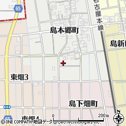 愛知県稲沢市島本郷町206周辺の地図