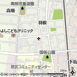 愛知県岩倉市稲荷町（神宮寺）周辺の地図