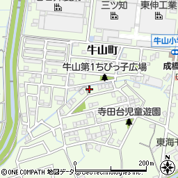 愛知県春日井市牛山町1029-106周辺の地図