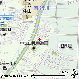 愛知県春日井市牛山町2686周辺の地図