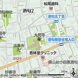 大見寺周辺の地図