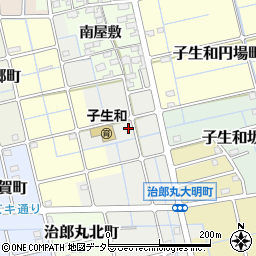 愛知県稲沢市子生和小原町周辺の地図