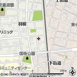 愛知県岩倉市稲荷町国衙周辺の地図