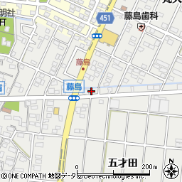 愛知県小牧市藤島町梵天52周辺の地図