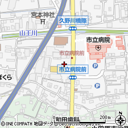 タイムズヤオマサ久野店駐車場周辺の地図