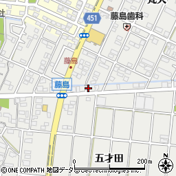 愛知県小牧市藤島町梵天54周辺の地図