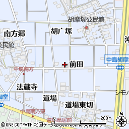 愛知県一宮市萩原町中島東木戸南切周辺の地図