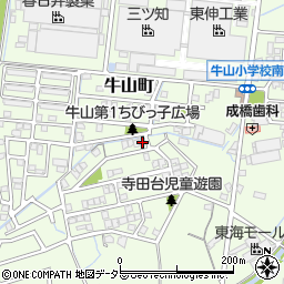 愛知県春日井市牛山町1029-112周辺の地図