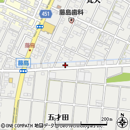 愛知県小牧市藤島町梵天131周辺の地図