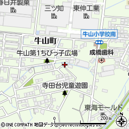愛知県春日井市牛山町1162周辺の地図