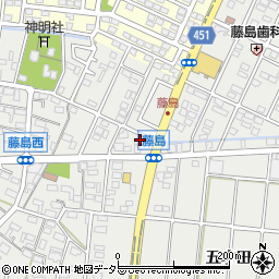 愛知県小牧市藤島町居屋敷235周辺の地図