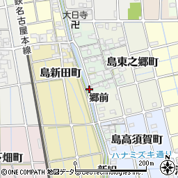 愛知県稲沢市島町（上農間）周辺の地図