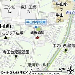 愛知県春日井市牛山町2289周辺の地図