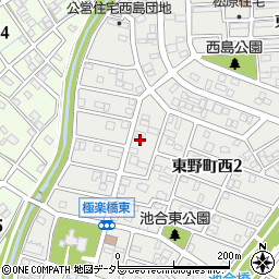 愛知県春日井市東野町西2丁目7-8周辺の地図