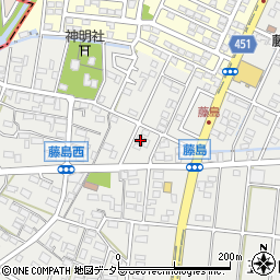 愛知県小牧市藤島町居屋敷244周辺の地図