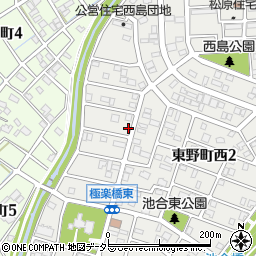 愛知県春日井市東野町西2丁目13-6周辺の地図