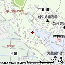 愛知県春日井市牛山町2833-17周辺の地図