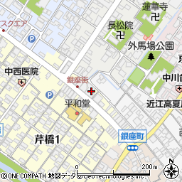 滋賀県彦根市銀座町2-17周辺の地図