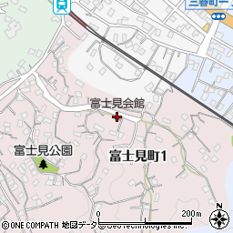 富士見会館周辺の地図