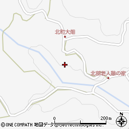 愛知県豊田市小原北町川畔周辺の地図