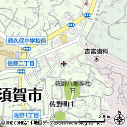 神奈川県横須賀市上町3丁目49-36周辺の地図