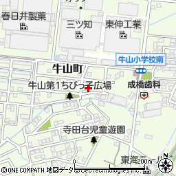 愛知県春日井市牛山町1105周辺の地図