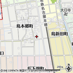 愛知県稲沢市島本郷町122周辺の地図