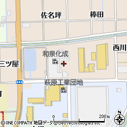 愛知県一宮市萩原町高木五十歩周辺の地図