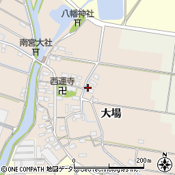 岐阜県養老郡養老町大場周辺の地図