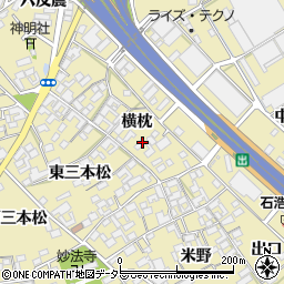 愛知県一宮市丹陽町九日市場横枕1268周辺の地図