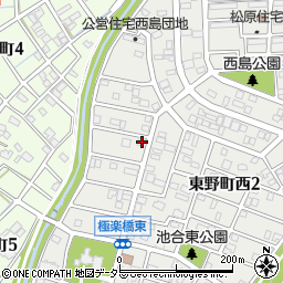 愛知県春日井市東野町西2丁目13-5周辺の地図