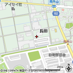 愛知県小牧市南外山長田周辺の地図