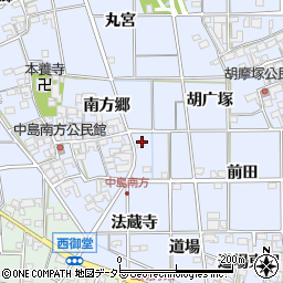 愛知県一宮市萩原町中島東木戸周辺の地図