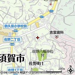 神奈川県横須賀市上町3丁目49-16周辺の地図