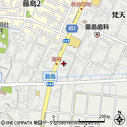 愛知県小牧市藤島町梵天44周辺の地図