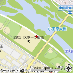 小田原酒匂川花火大会周辺の地図