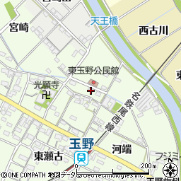 愛知県一宮市玉野南野方周辺の地図