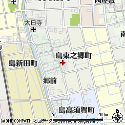 愛知県稲沢市島東之郷町周辺の地図