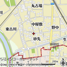 愛知県一宮市萩原町築込砂先471周辺の地図