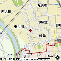 愛知県一宮市萩原町築込砂先465周辺の地図