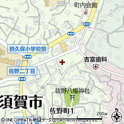 神奈川県横須賀市上町3丁目49-4周辺の地図