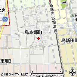 愛知県稲沢市島本郷町136周辺の地図