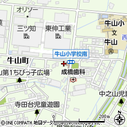 愛知県春日井市牛山町1198周辺の地図