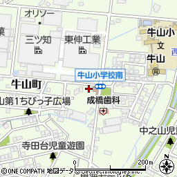 愛知県春日井市牛山町1194周辺の地図