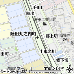 愛知県稲沢市陸田町坂田周辺の地図