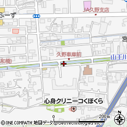 神山橋周辺の地図