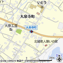 大泉寺町周辺の地図